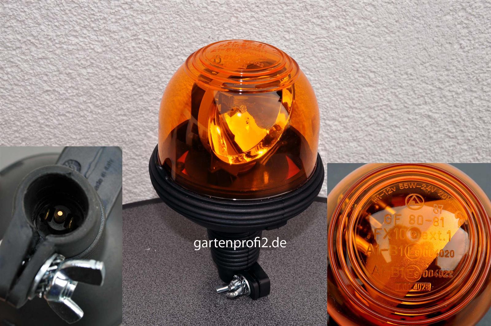 Warnleuchte MEGALUX 5 Flex Rundumleuchte mit 24 Volt Halogen H1 Birne