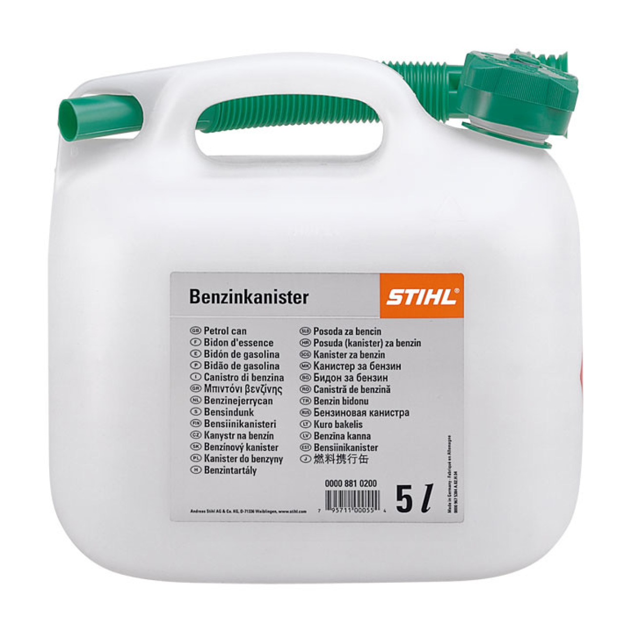 Stihl Benzinkanister 5 Liter transparent