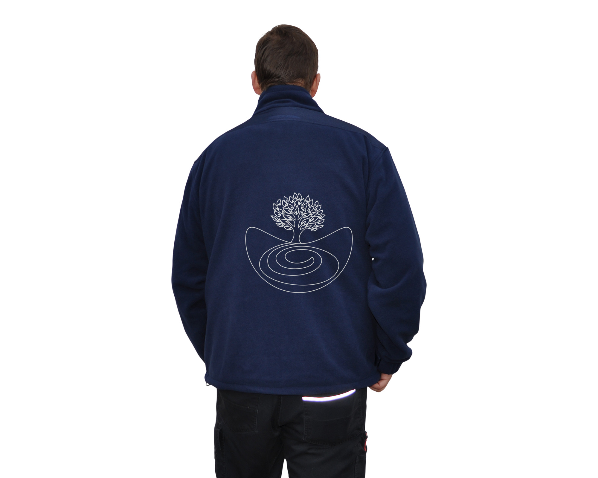 Meindl Fleece-Jacke Meindl in der Farbe Navyblau hinten