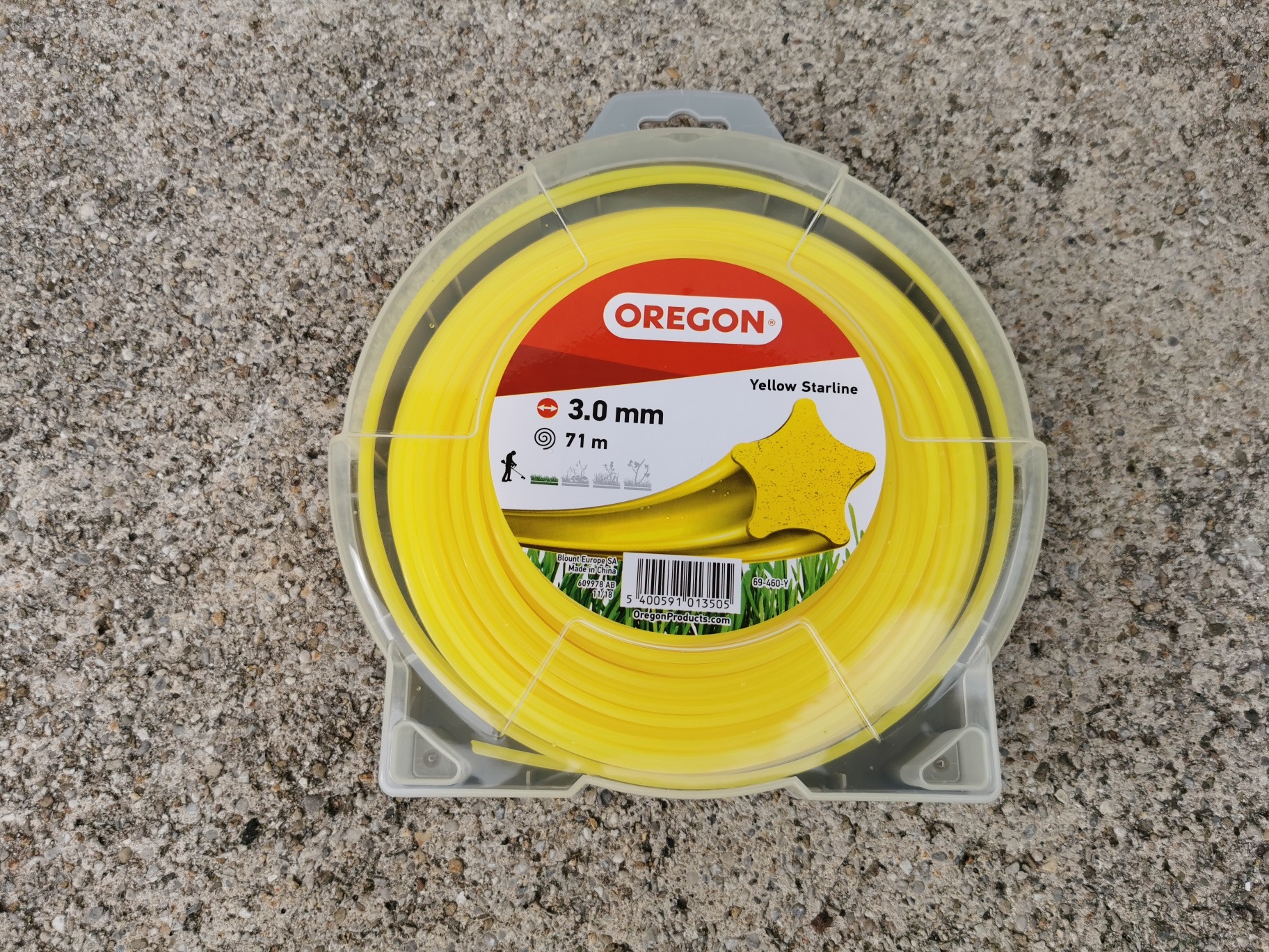 Oregon Yellow Starline Mähfaden 3,0mm x 71 m