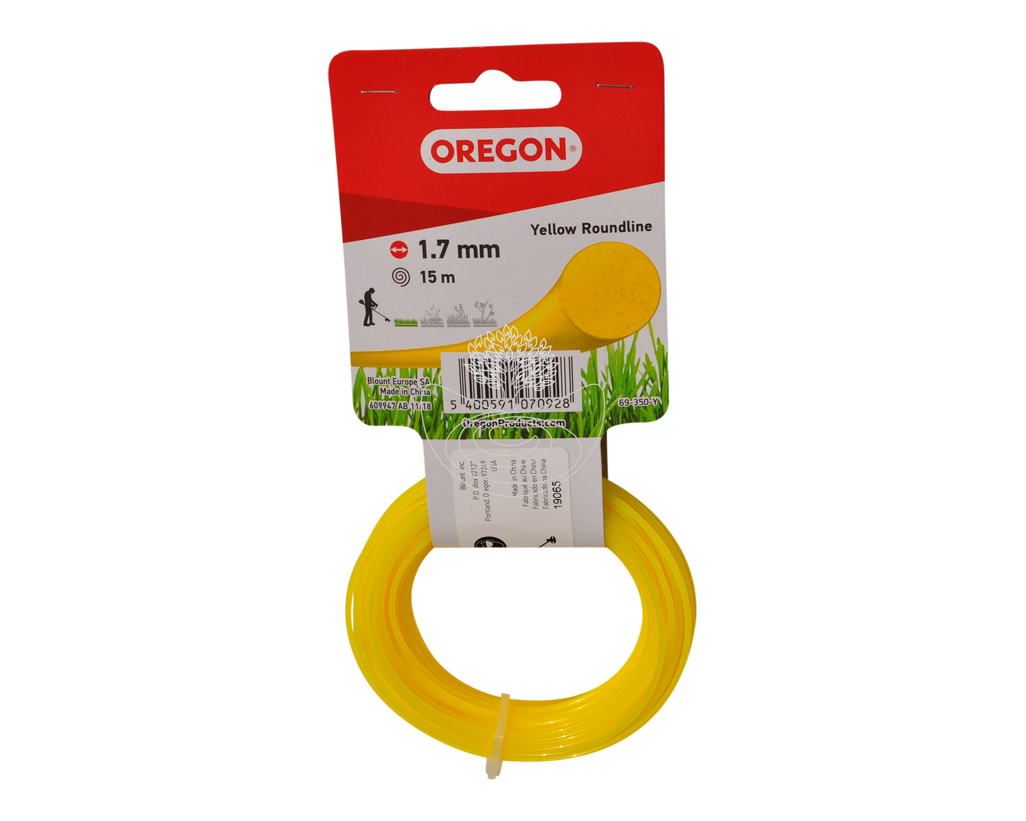 Oregon Yellow Roundline Mähfaden 1,7 mm x 15m