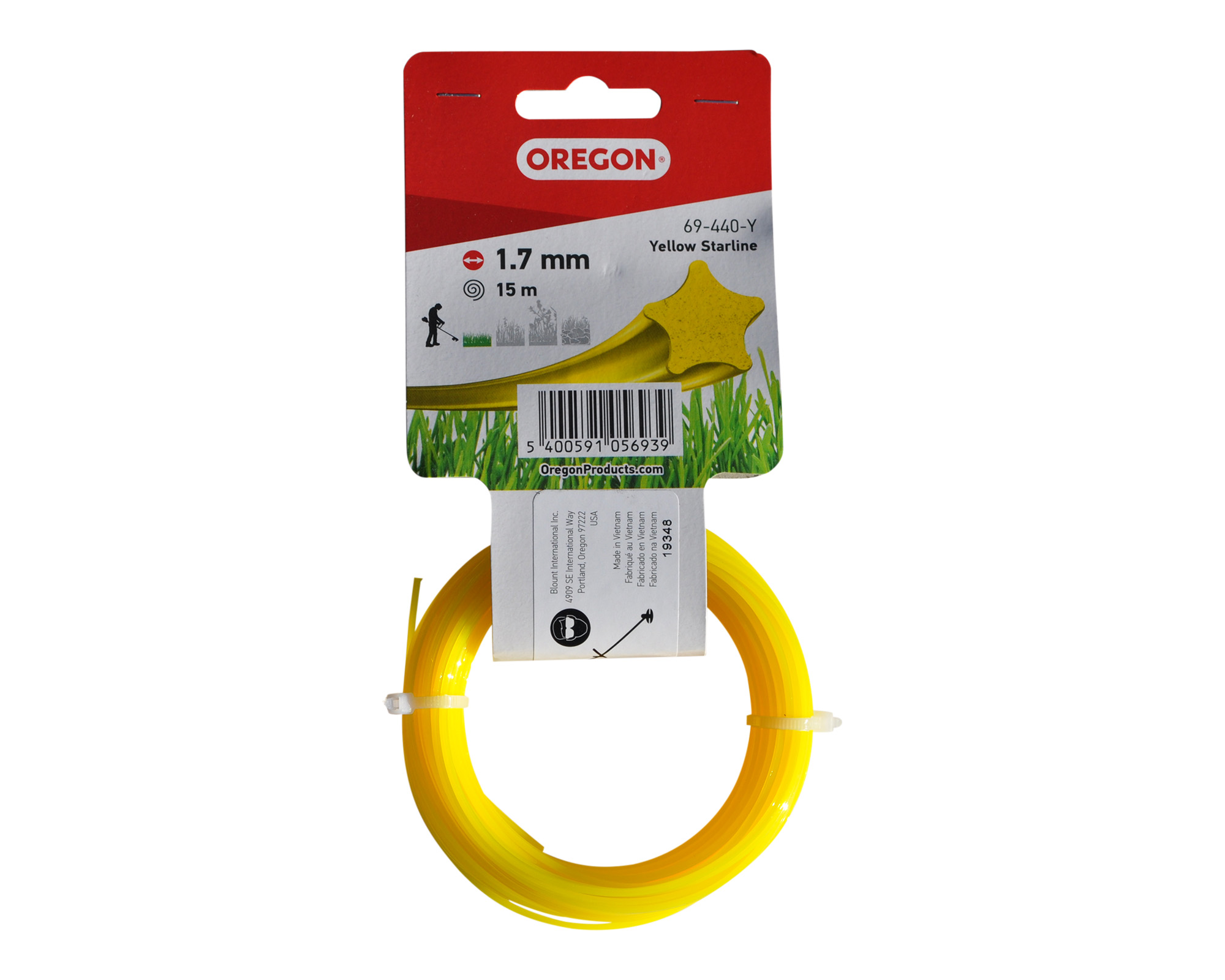 Oregon Yellow Starline Mähfaden 1,7mm x 15m
