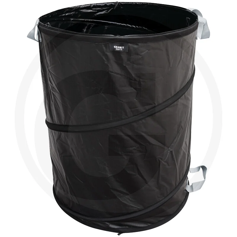 Esche Laubsack 172l schwarz PopUp-Laubkorb mit Gewebeunterzug