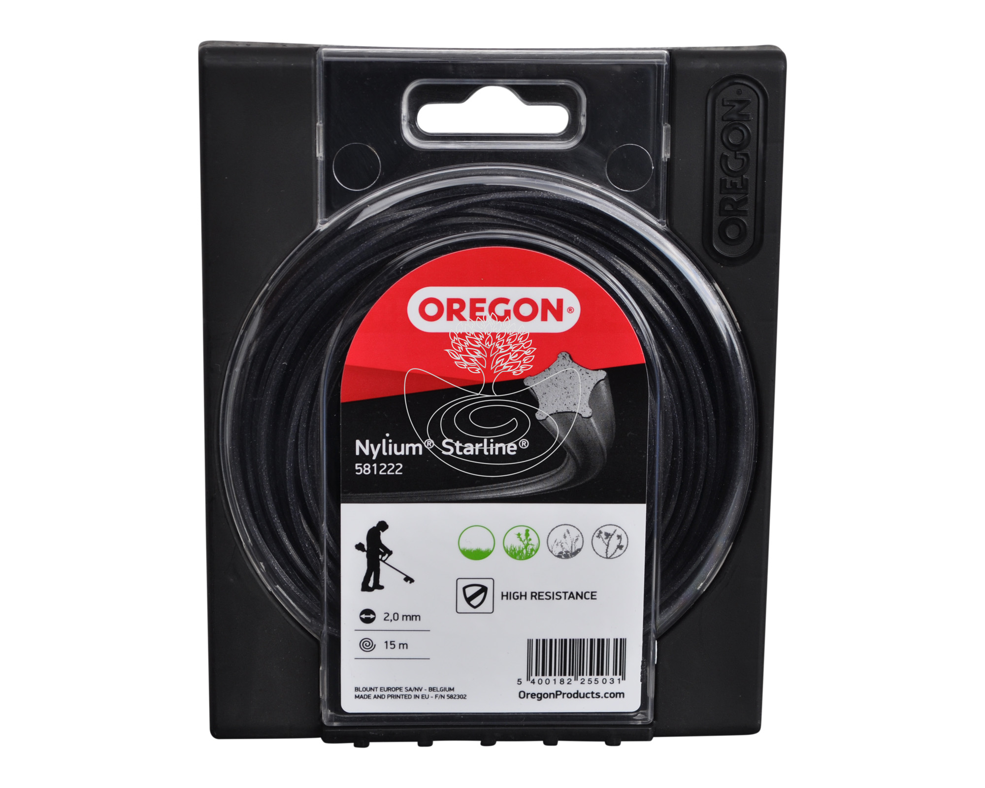 Oregon Nylium Alu Profi Mähfaden Starline 2,0mm x 15m