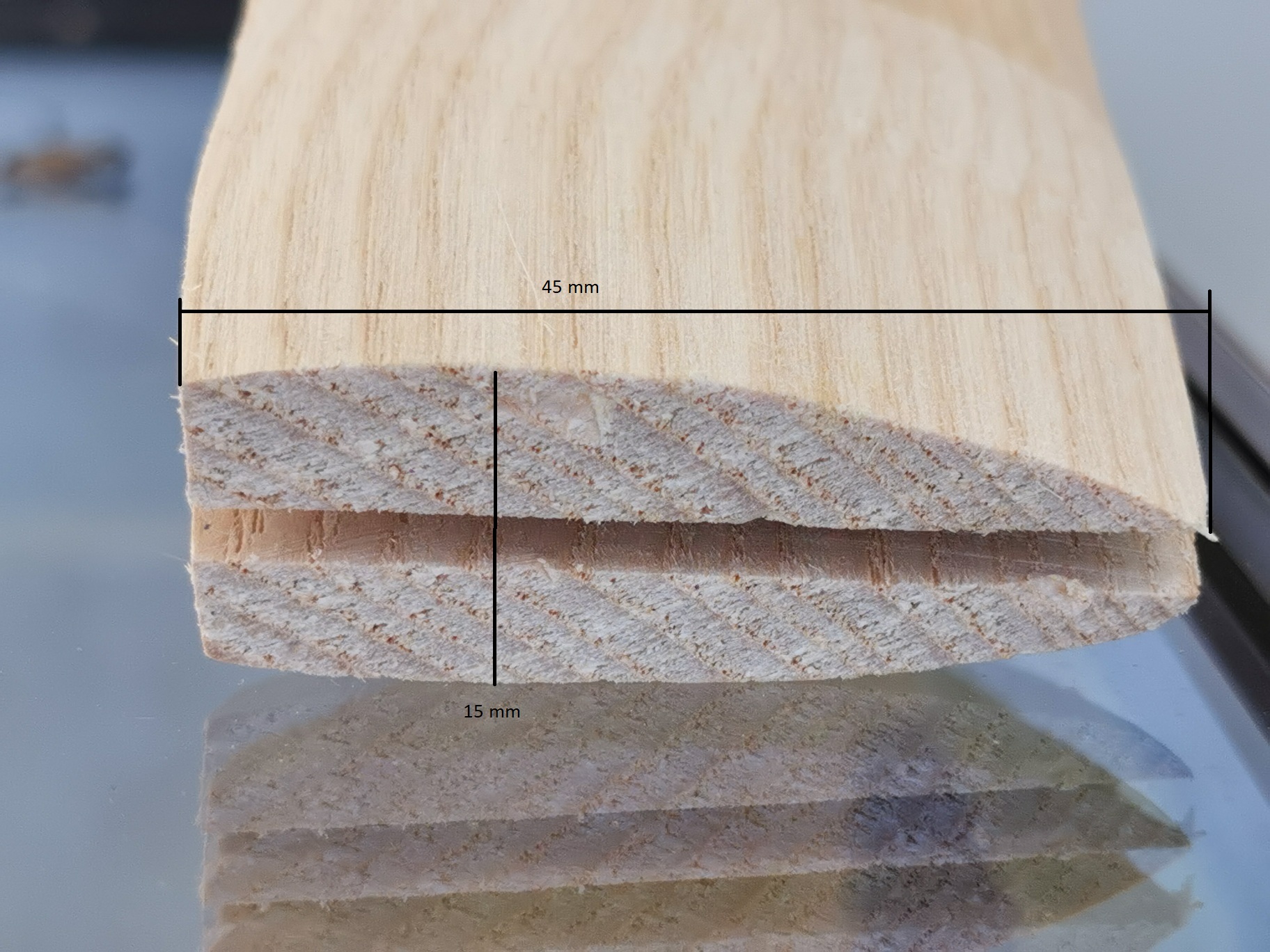 Ersatzstiel 38 cm für Sappie inklusive Holzkeil und Rundkeil
