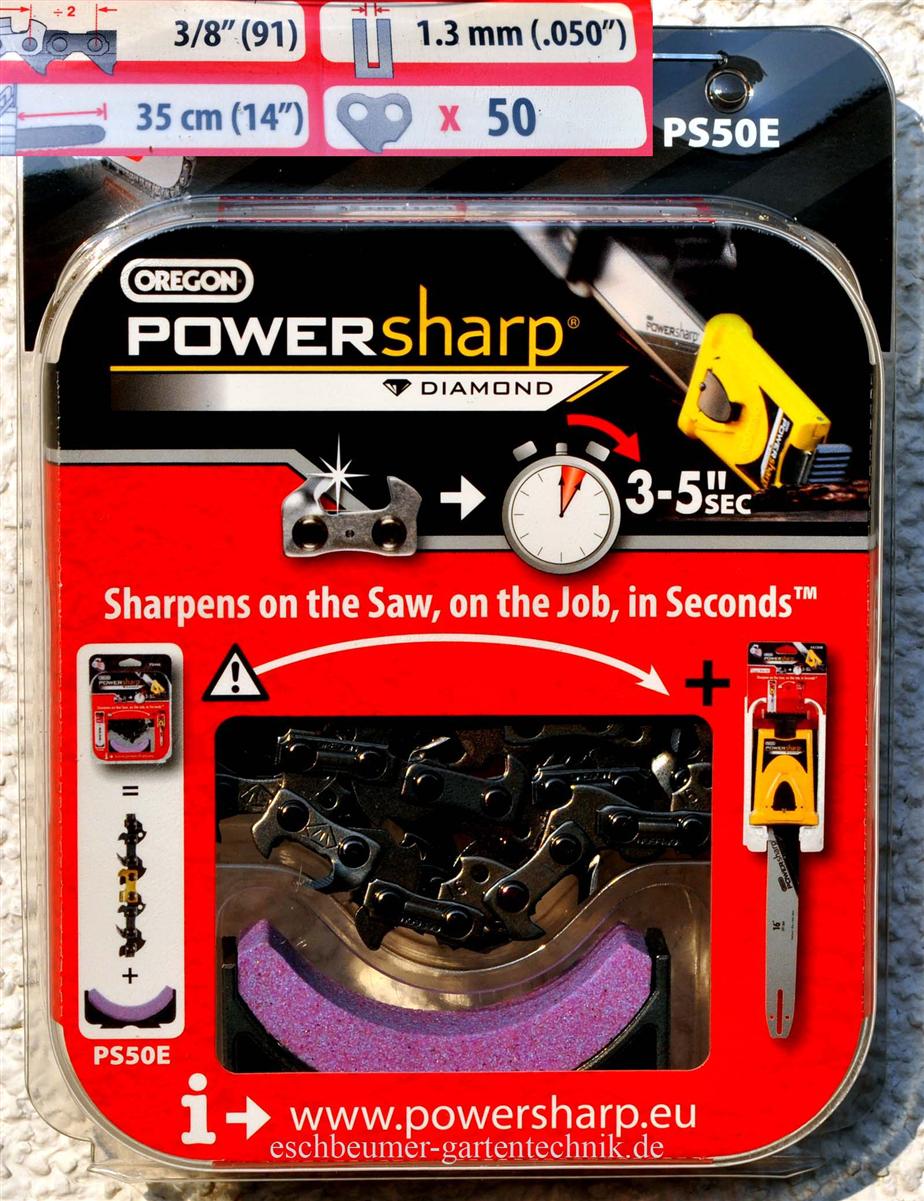Oregon Powersharp Sägekette mit Schärfstein