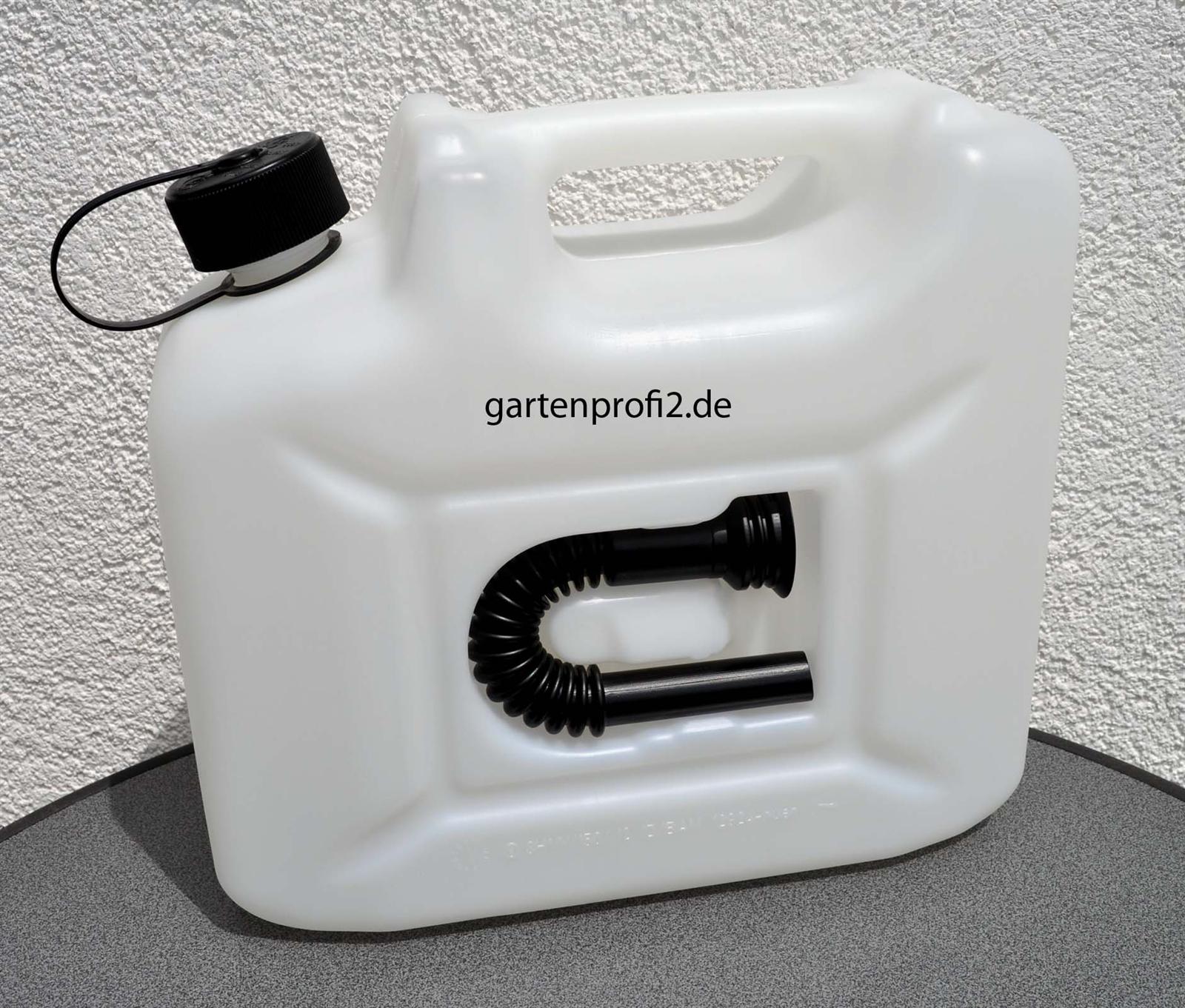 Benzinkanister Greenbase Transparent 10l mit Auslaufrohr