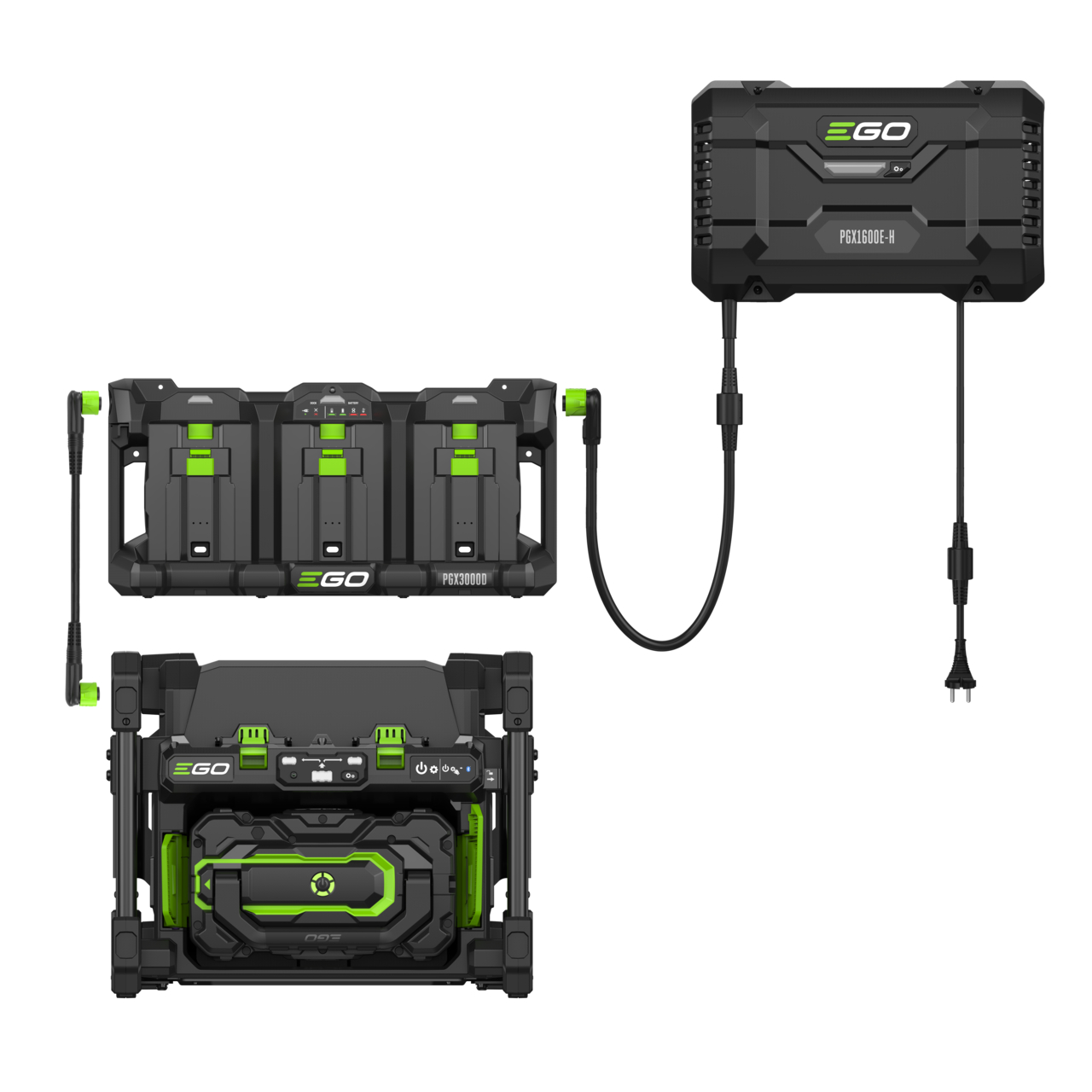 EGO Ladegerät Kit PGX1602E-H mit Power Bank 40 Ah Batterie