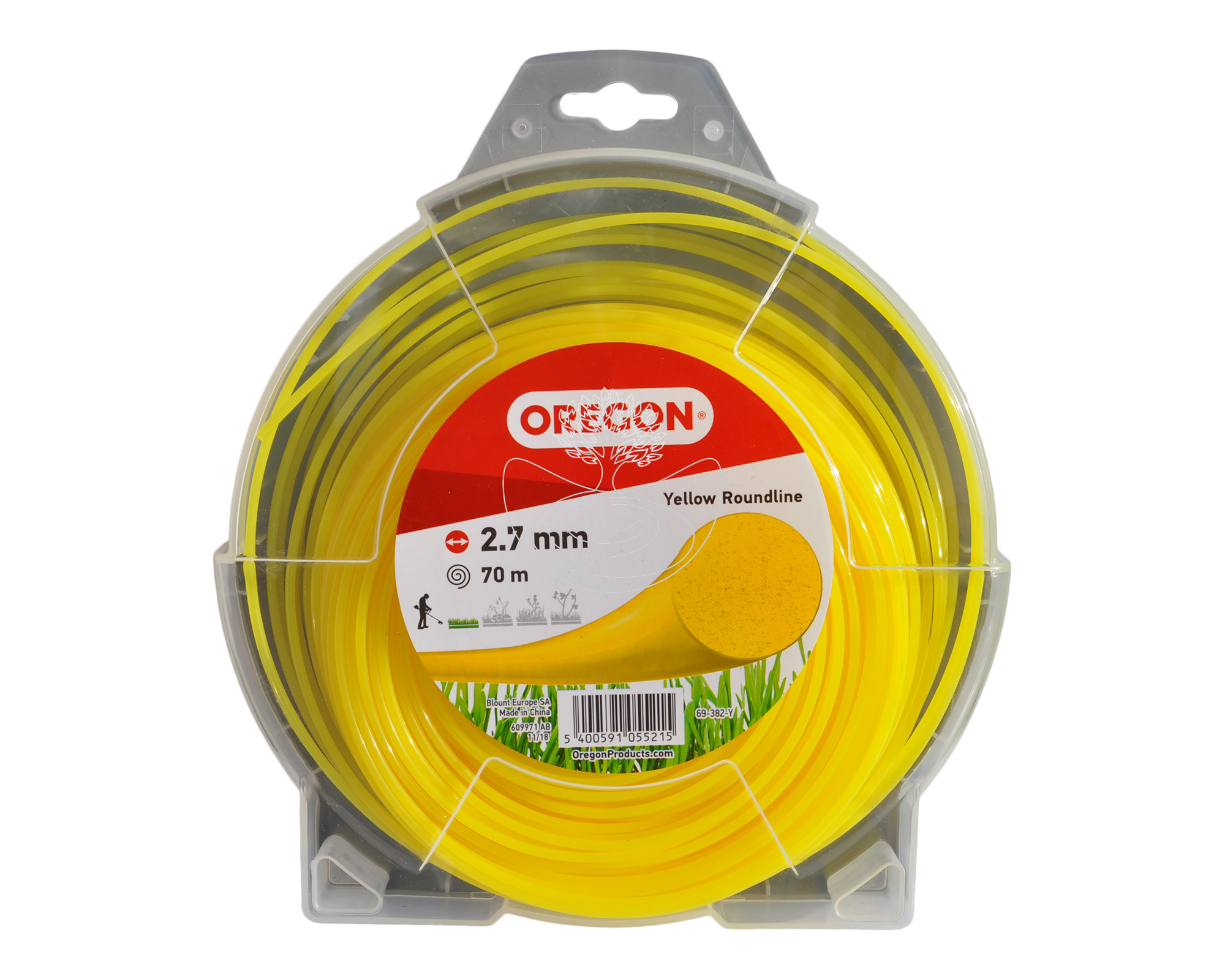 Oregon Yellow Roundline Mähfaden 2,7mm x 70m