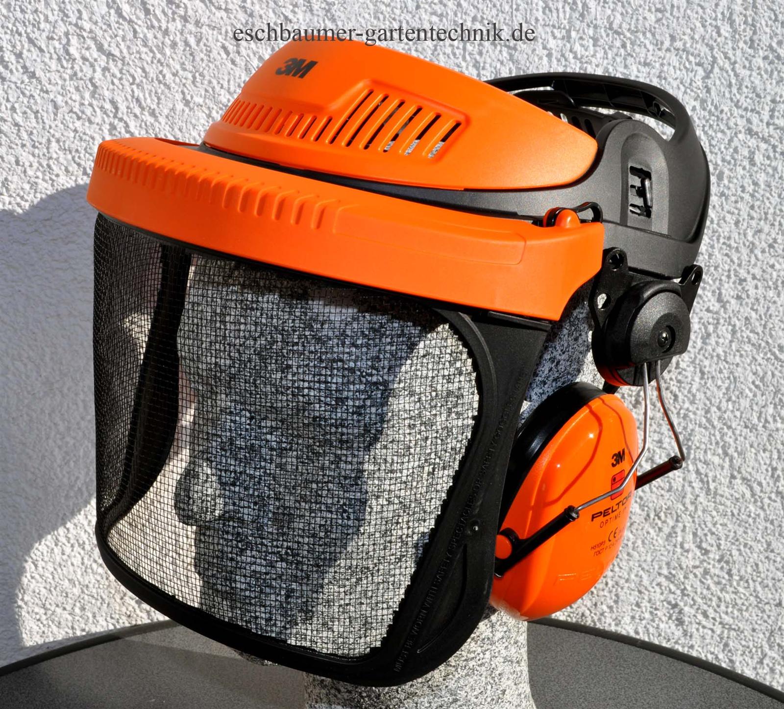 3M Gesichtsschutz Edelstahl & Gehörschutz orange G500