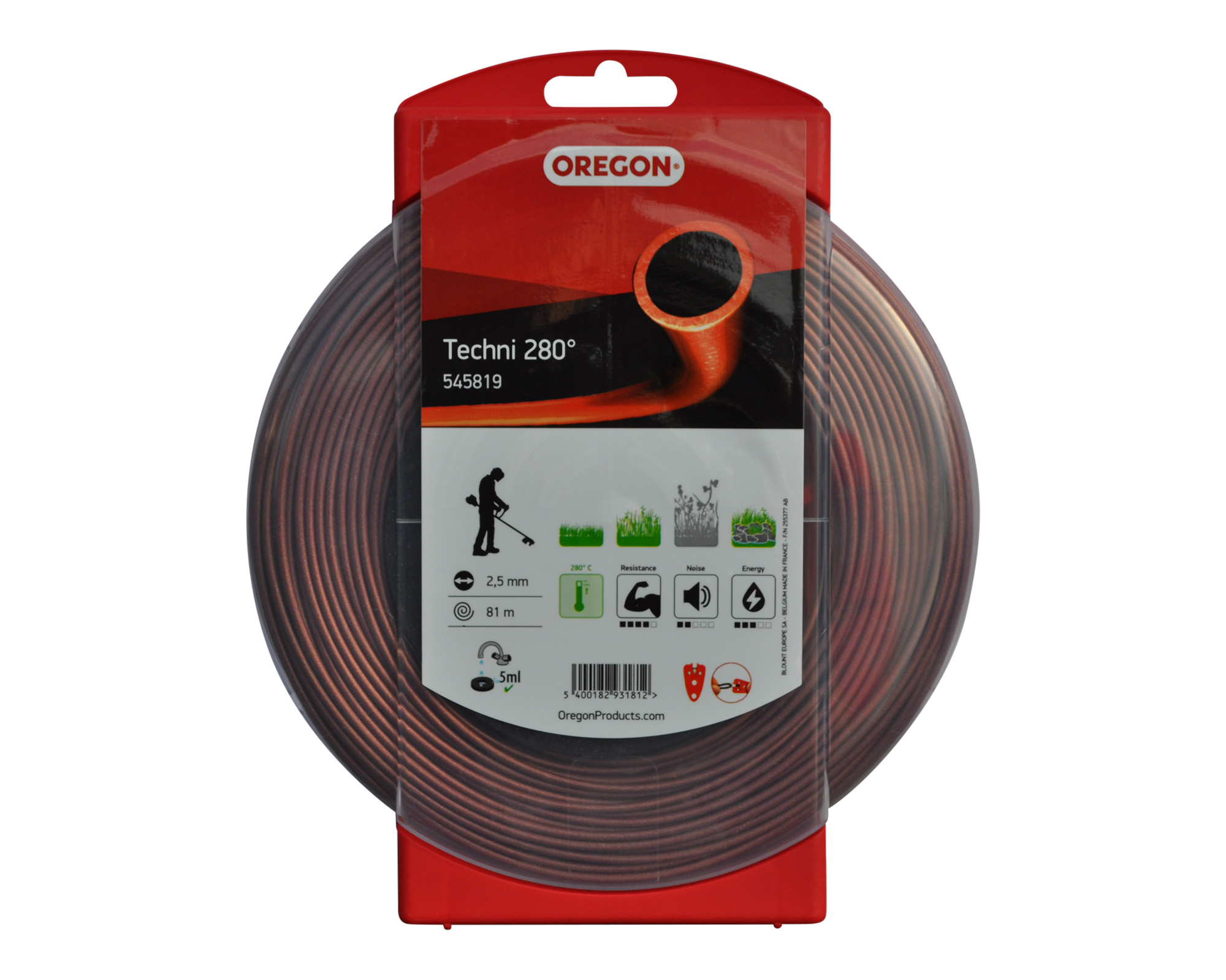 Oregon Mähfaden Techni 280°Profi Mähfaden 2,5mm x 81m