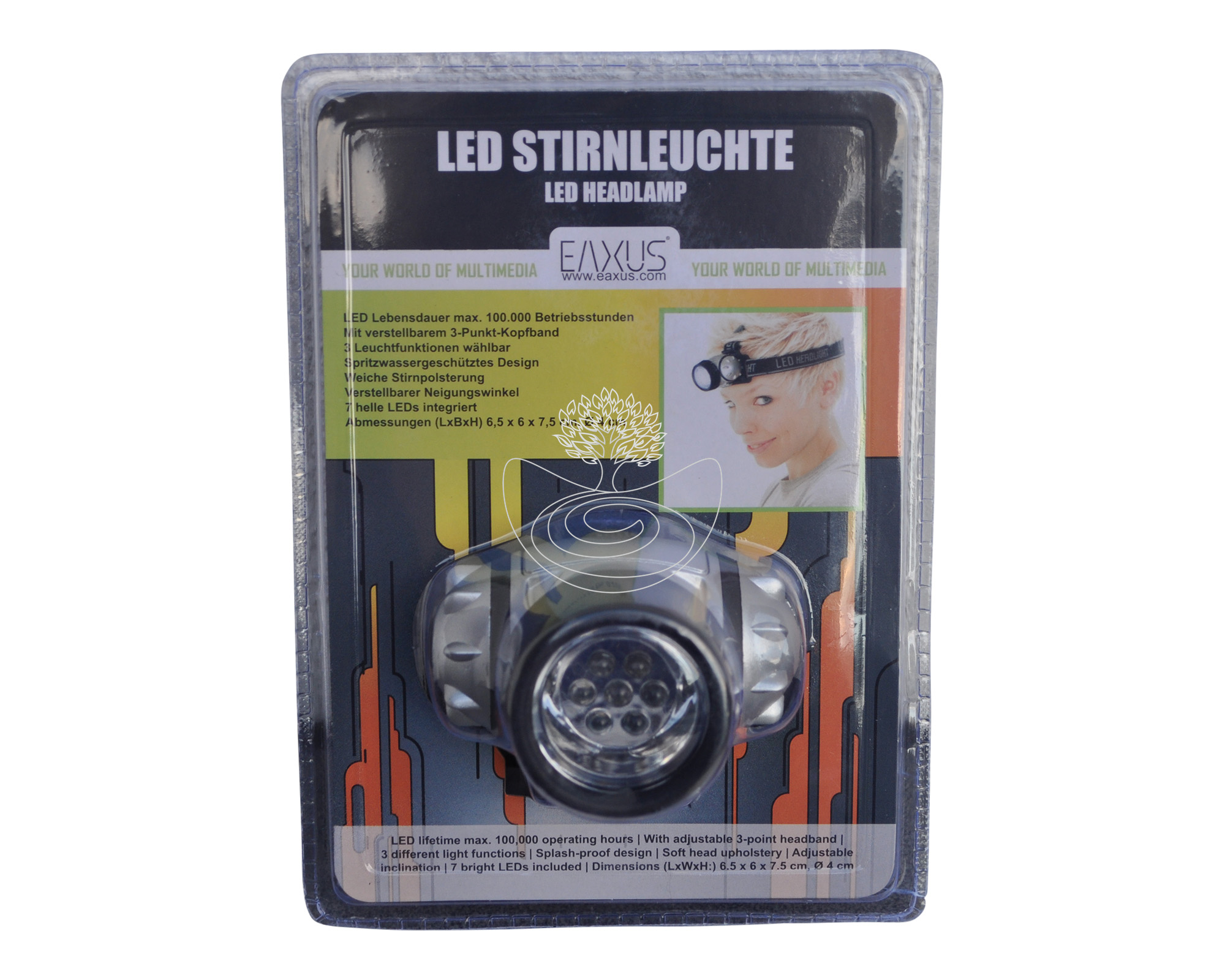 Esche LED Stirnlampe 7 LED Headlamp mit Plister