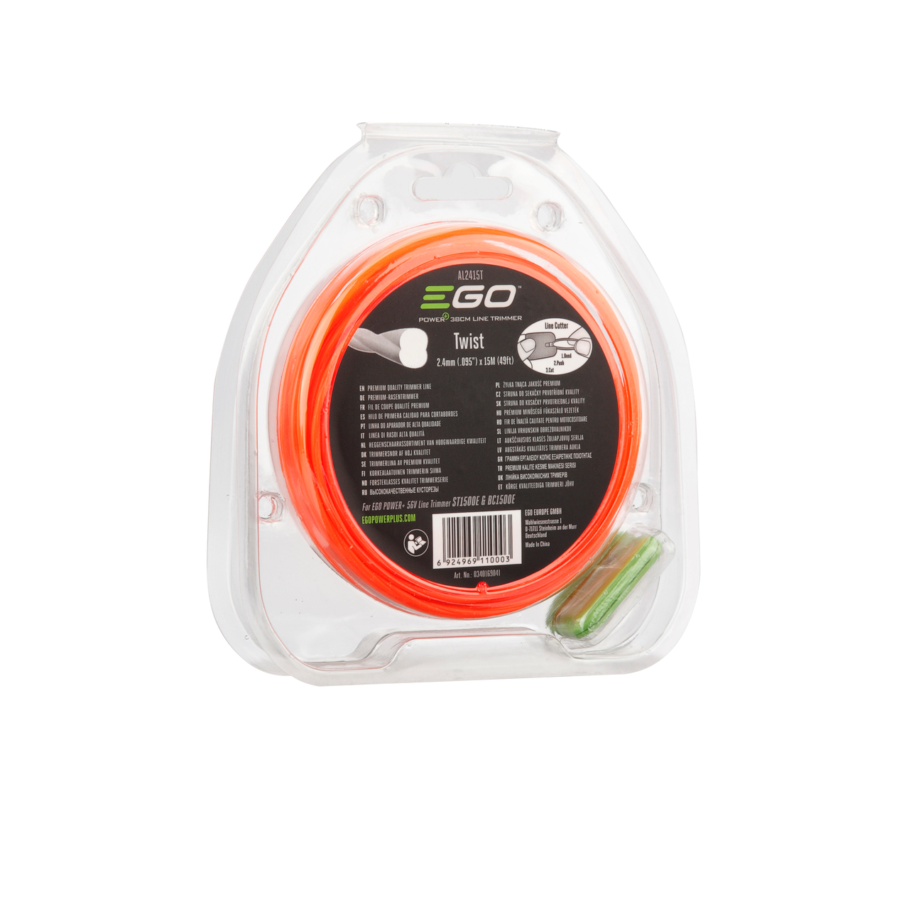 EGO Mähfaden gedreht AL2415T - 15 m - 2,4 mm
