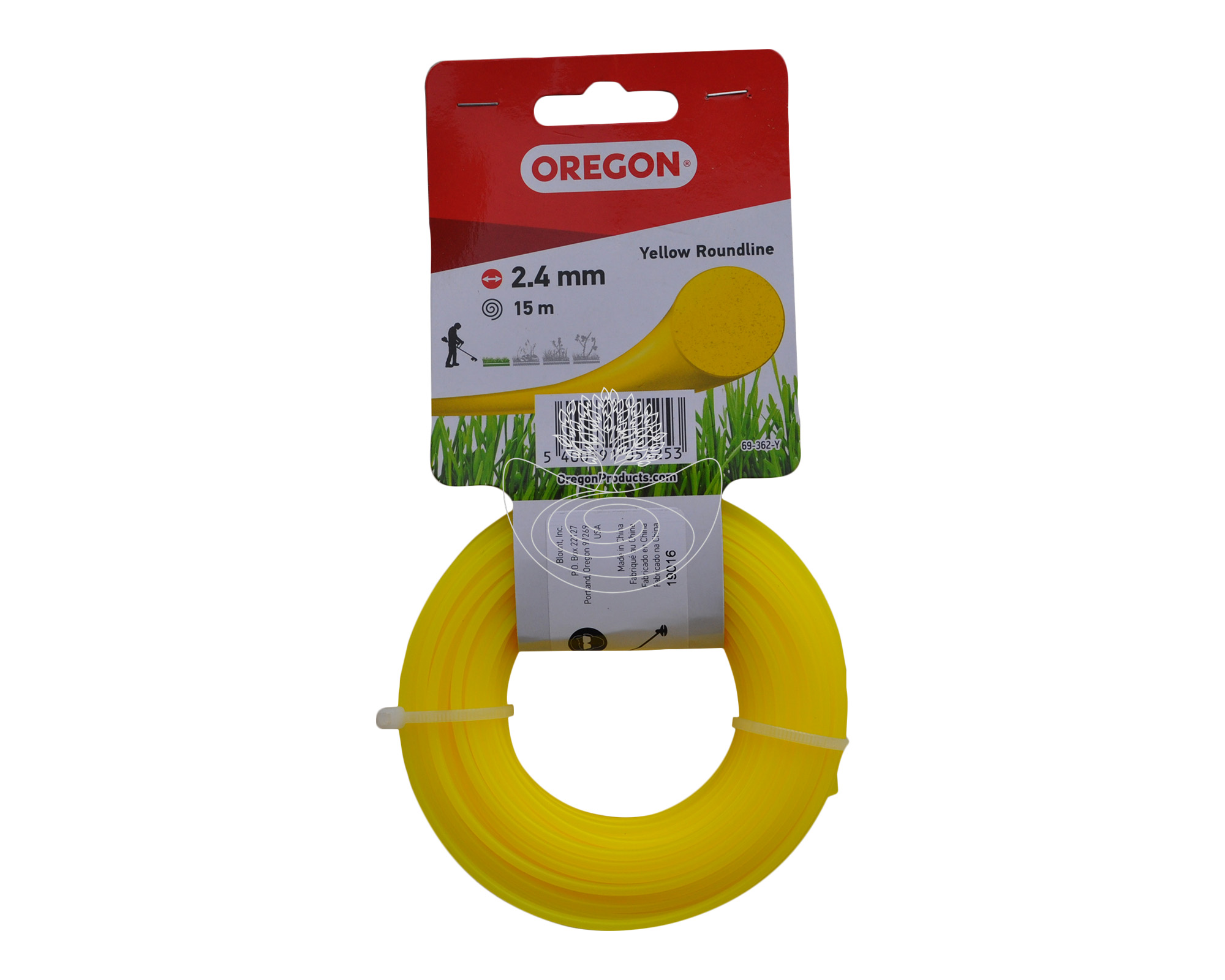 Yellow Roundline Mähfaden 2,4mm x 15m