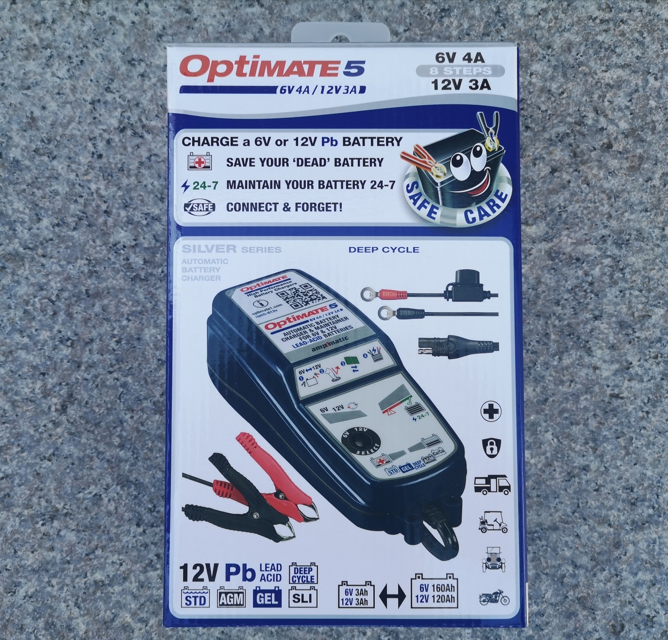 TecMate Optimate 5 Profi Lade- & Erhaltungsladegerät 6V 12V