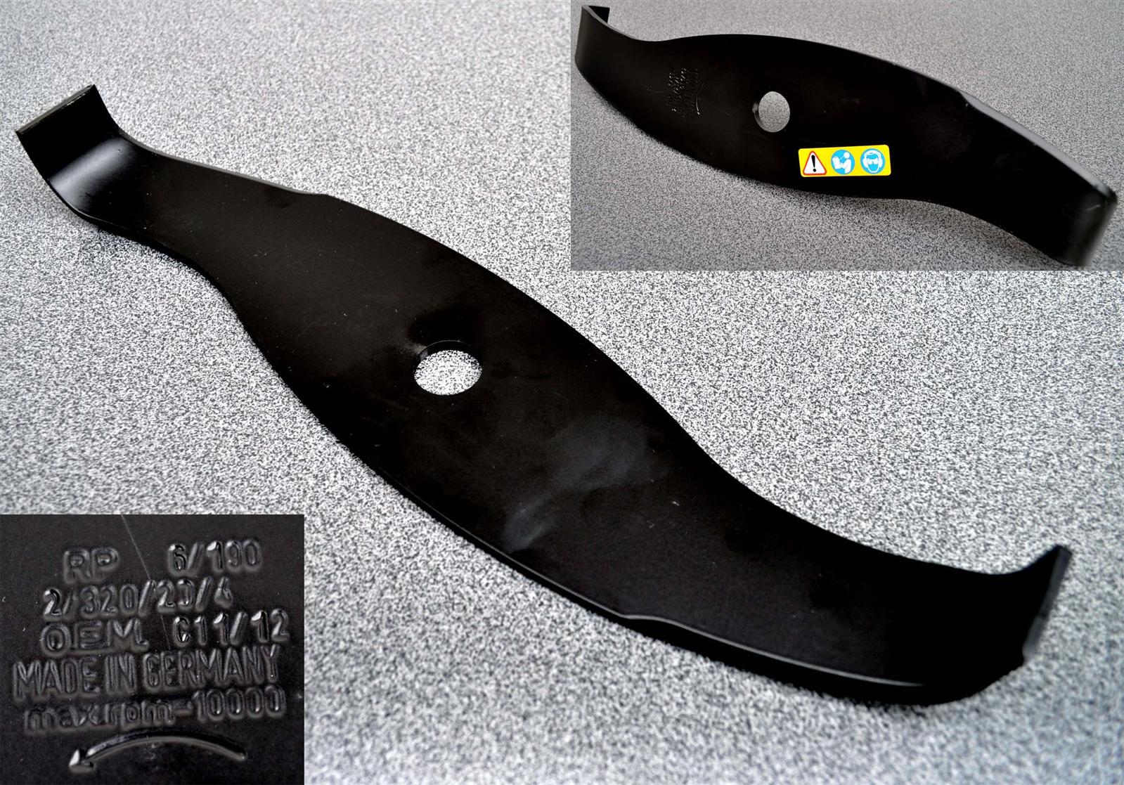Esche Häckselmesser (Made in Germany) 2Zack 320mm mit 20mm Bohrung