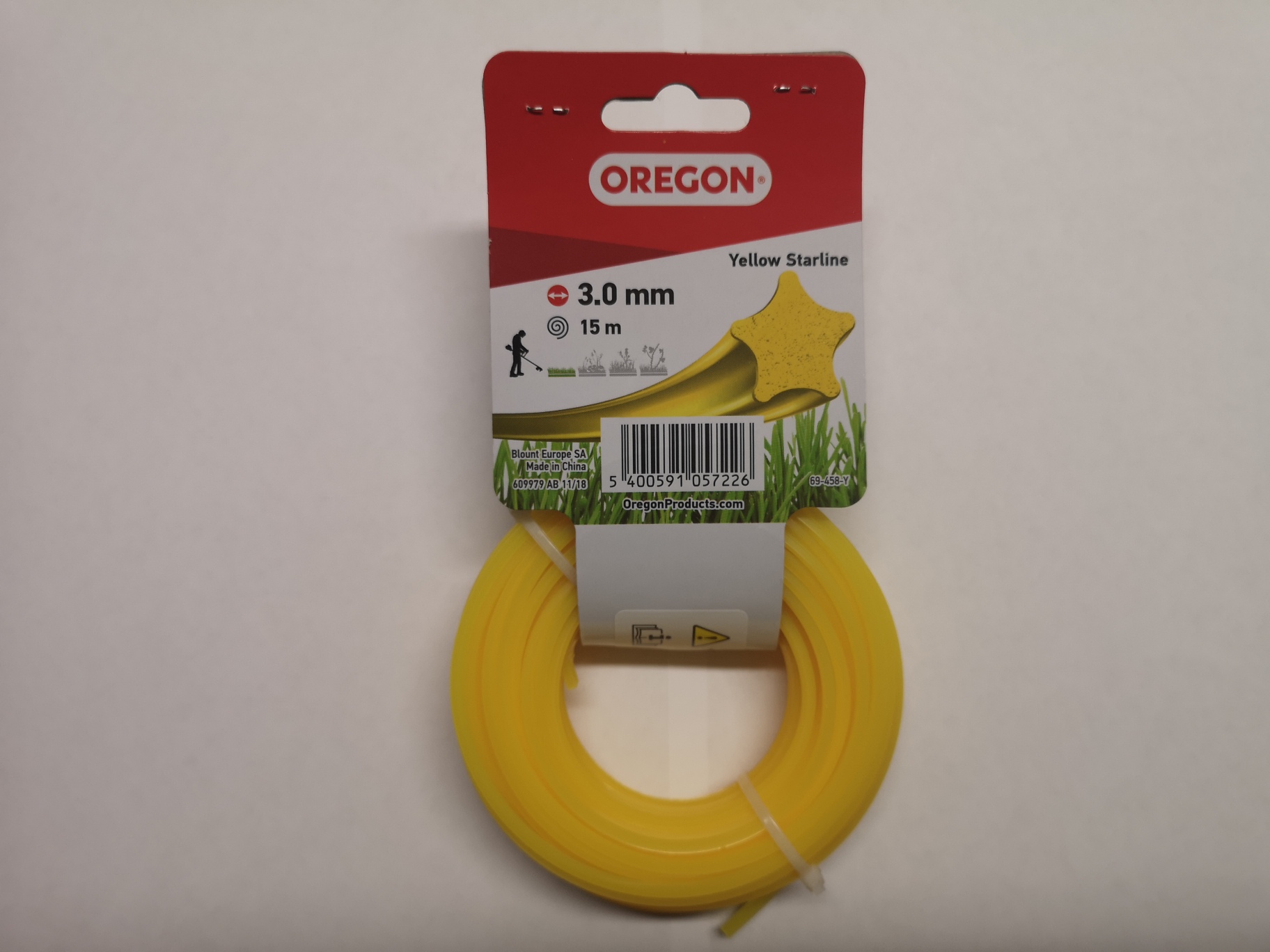 Oregon Yellow Starline Mähfaden 3,0mm x 15m